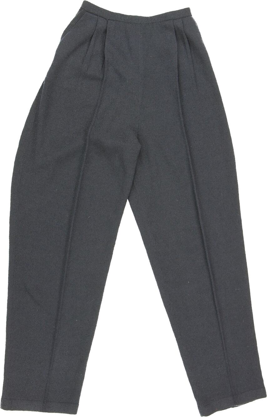 Vintage Don Sayres Wellmore Knit Navy Wool Slacks Deadstock Pants XS